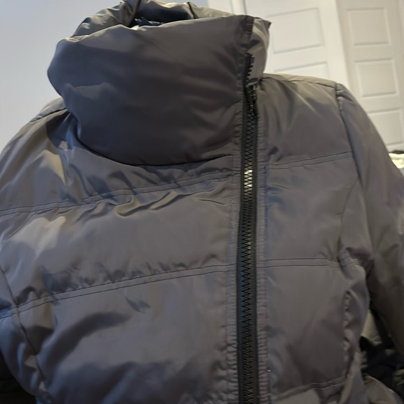 London Fog Grey High neck winter puffer jacket Sz M - Picture 5 of 12